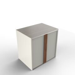 Sinn Free | Bahçe Mutfağı Kapaklı Hazırlık Modulü PURE WHITE - TRAVERTINE BEIGE