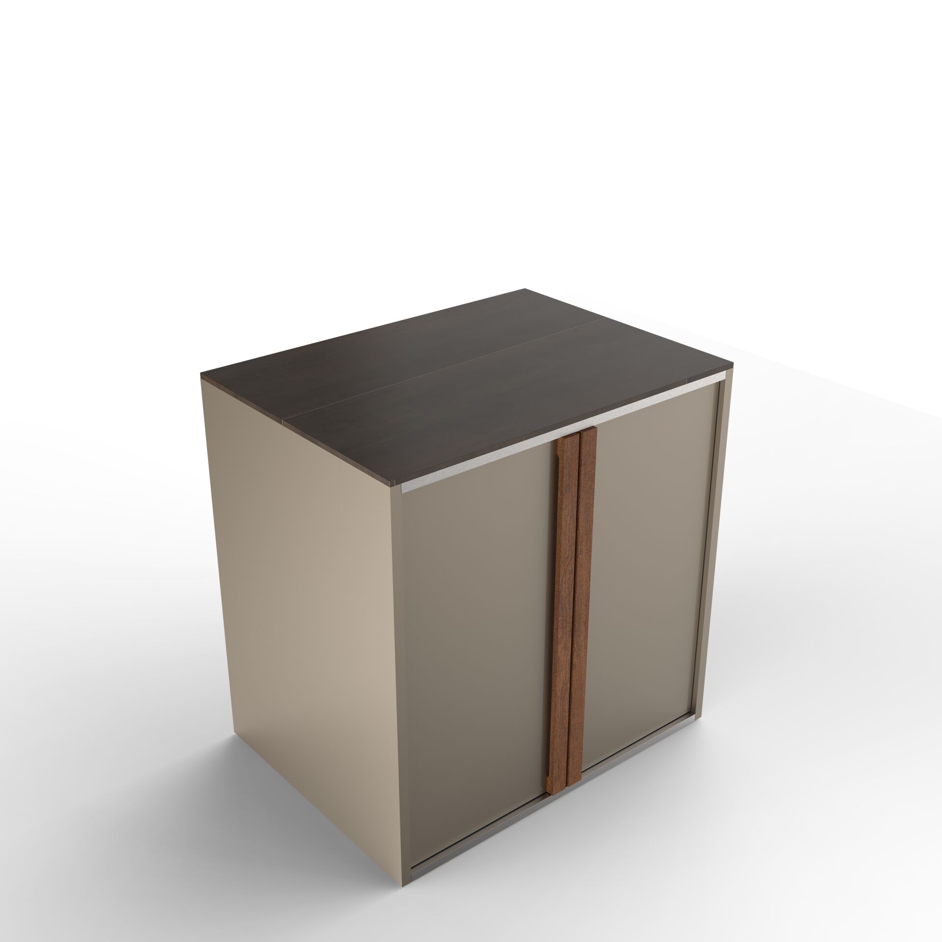 Sinn Free | Bahçe Mutfağı Kapaklı Hazırlık Modulü CHAMPAGNE - OXIDO BROWN MATTE