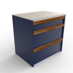 Sinn Drawr | Bahçe Mutfağı Çekmeceli Hazırlık Modulü BLUE - TRAVERTINE BEIGE