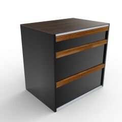 Sinn Drawr | Bahçe Mutfağı Çekmeceli Hazırlık Modulü BLACK - OXIDO BROWN MATTE