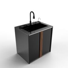 Sinn Cleaner | Bahçe Mutfağı Yıkama Modülü & Akıllı Evye + Otomatik Gizli Çöp Kovası